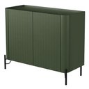 Ver imagem 5 de Buffet Sala de Jantar 2 Portas Brise 1 Gaveta Pés Industrial Preto Naim I03 Musgo - Lyam