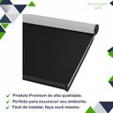 Ver imagem 3 de Persiana Cortina Rolo Tecido Blackout Preto 1,40m X 1,40m - Sala Quarto Escritório - Blecaute
