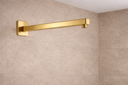 Ver imagem 3 de Braço para Ducha Chuveiro de Parede Gás Solar Banheiro Piscina Dourado Brilhante Metal Premium Luxo