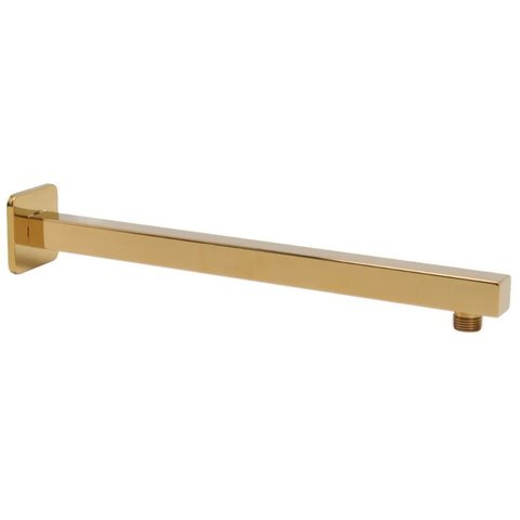 Braço para Ducha Chuveiro de Parede Gás Solar Banheiro Piscina Dourado Brilhante Metal Premium Luxo