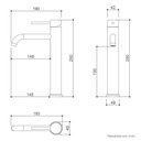 Ver imagem 3 de Torneira Misturador Monocomando Água Quente e Fria Bica Alta para Banheiro - Aço Escovado - Dp8202