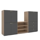 Ver imagem 2 de Guarda-Roupa Infantil com Nicho e 3 Gavetas Frame Yescasa