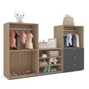 Ver imagem 4 de Guarda-Roupa Infantil com Nicho e 3 Gavetas Frame Yescasa