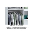 Ver imagem 6 de Guarda roupa solteiro com Bicama 4 portas 2 gavetas e Bau Milena ACP Móveis Branco/Lilas ACP MÓVEIS