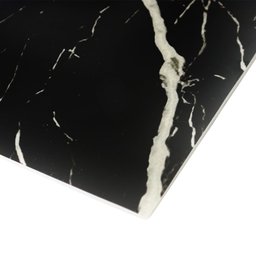 Placa Decorativa Papel de Parede Marmorizada Preta 30x60cm - 3