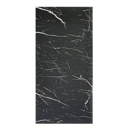 Placa Decorativa Papel de Parede Marmorizada Preta 30x60cm - 2