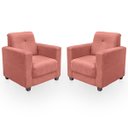 Ver imagem 1 de Kit Poltrona Cadeira para Sala Confortável Reforçada Veneza Suede