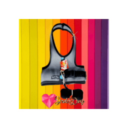 Peitoral Arreio Pet +Guia SnobDog Roupinhas - G - Cinza - 3