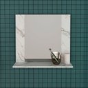 Ver imagem 2 de Espelheira para Banheiro Bn3610 Marmore Branco