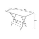 Ver imagem 2 de Mesa para Pizzaria Dobravel de Madeira 1,20x70 - Preto