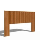 Ver imagem 1 de Cabeceira Cama de Casal Queen/king Sonhar Ripada Cinamomo 195 Cm