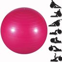 Ver imagem 3 de Bola de Pilates Yoga Funcional Lorben com Bomba Suporta até 150 Kg Rosa