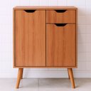 Ver imagem 5 de Gabinete para Banheiro 60 Cm 2 Portas 1 Gaveta Meire Amêndoa