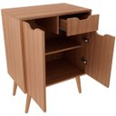 Ver imagem 2 de Gabinete para Banheiro 60 Cm 2 Portas 1 Gaveta Meire Amêndoa