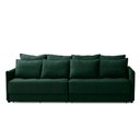 Ver imagem 6 de Sofá Cama Retrátil e Reclinável 2,10m com Molas Carol Veludo Verde Adonai Estofados