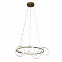 Ver imagem 1 de Pendente Led 35w 2700k Kotel Metal e Silicone Dourado 60cm Mais Luz