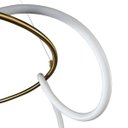 Ver imagem 2 de Pendente Led 35w 2700k Kotel Metal e Silicone Dourado 60cm Mais Luz
