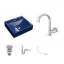 Ver imagem 2 de Kit Cuba Q39 Torneira C50 e Válvula 1 Polegada Abs Sifão Pvc Flexível Compace