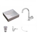 Ver imagem 2 de Kit Cuba Q39 Torneira C50 e Válvula 1 Polegada Abs Sifão Pvc Flexível Compace