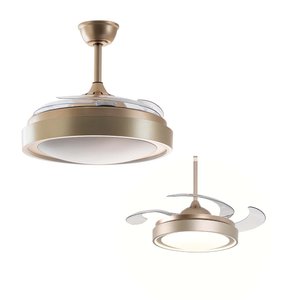 Ventilador de Teto Pás Retráteis Gold C/ Controle Remoto