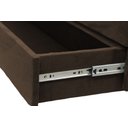 Ver imagem 3 de Recamier Puff Baú Sapateira com Gaveta 1,58 Cm para Cama Box Queen Size - Marrom