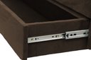 Ver imagem 3 de Recamier Puff Baú Sapateira com Gaveta 1,58 Cm para Cama Box Queen Size - Marrom
