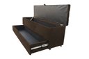 Ver imagem 1 de Recamier Puff Baú Sapateira com Gaveta 1,58 Cm para Cama Box Queen Size - Marrom