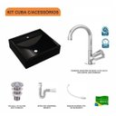 Ver imagem 3 de Kit Cuba Q39 Torneira C50 e Válvula 1 Polegada ABS Sifão PVC Flexível Compace