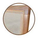 Ver imagem 5 de Conjunto Mesa de Jantar Cone 90 cm Freijó Com 4 Cadeiras Madeira Maciça Tela Sextavada e Assento Em 