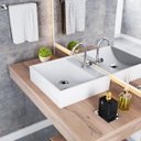 Ver imagem 1 de Kit Cuba Q39 Torneira C50 Válvula 1 Polegada Abs Compace