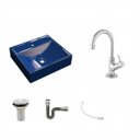 Ver imagem 2 de Kit Cuba Q39 com Torneira 1198 Metal e Válvula 1" + Sifão Cromado e Flexível Compace