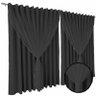 cortina para apartamento janela 2,80 x 1,50 Miami preto - 3