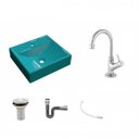 Ver imagem 2 de Kit Cuba Q39 com Torneira 1198 Metal e Válvula 1" + Sifão Cromado e Flexível Compace