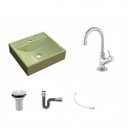 Ver imagem 2 de Kit Cuba Q39 com Torneira 1198 Metal e Válvula 1" + Sifão Cromado e Flexível Compace