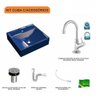Kit Cuba Q39 com Torneira 1198 Metal e Válvula Click 1"b + Sifão Pvc e Flexível Compace - 3