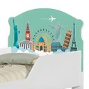 Ver imagem 5 de Cama Infantil Mundo Viagens Proteção Lateral Adesivo Uv Brilhante