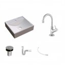 Ver imagem 2 de Kit Cuba Q39 com Torneira 1198 Metal e Válvula Click 1"b + Sifão Pvc e Flexível Compace