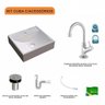 Kit Cuba Q39 com Torneira 1198 Metal e Válvula Click 1"b + Sifão Pvc e Flexível Compace - 3