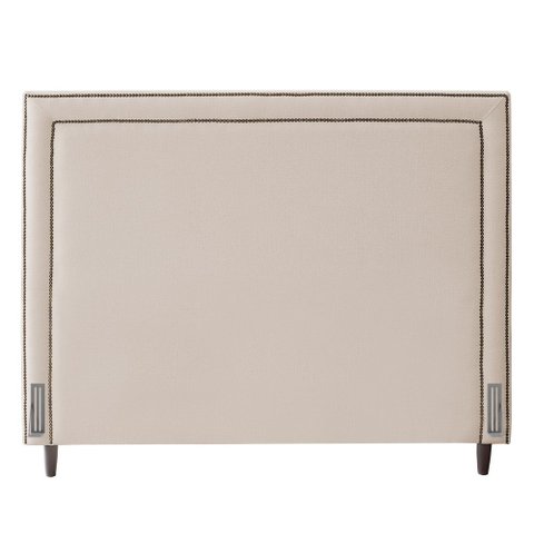 Cabeceira Cama Box Casal Maísa 140cm Com Frame Veludo Bege - Desk Design