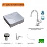 Kit Cuba Q39 com Torneira 1198 Metal e Válvula Click 1"b + Sifão Pvc e Flexível Compace - 3