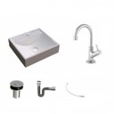 Ver imagem 2 de Kit Cuba Q39 com Torneira 1198 Metal e Válvula Click 1''b e Sifão Cromado e Flexível Compace