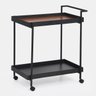 Carrinho Bar Cha Churrasco Adega Gourmet Aparador Industrial Boulevard - Preto - 2