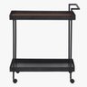 Carrinho Bar Cha Churrasco Adega Gourmet Aparador Industrial Boulevard - Preto - 6