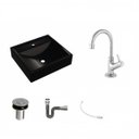 Ver imagem 2 de Kit Cuba Q39 com Torneira 1198 Metal e Válvula Click 1 Pol. Sifão Cromado e Flexivel