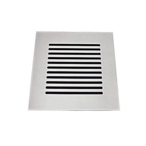 Grelha C/ Base Invinox 15x15 Listras Cromado Polido 5006/1.c