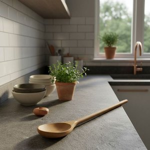 Colher de Pau 80 Cm em Madeira Artesanal Teixeira Pró:marrom-claro