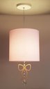 Ver imagem 2 de Luminária Pendente Infantil Laço Rosa Bebê 25x25 1e27