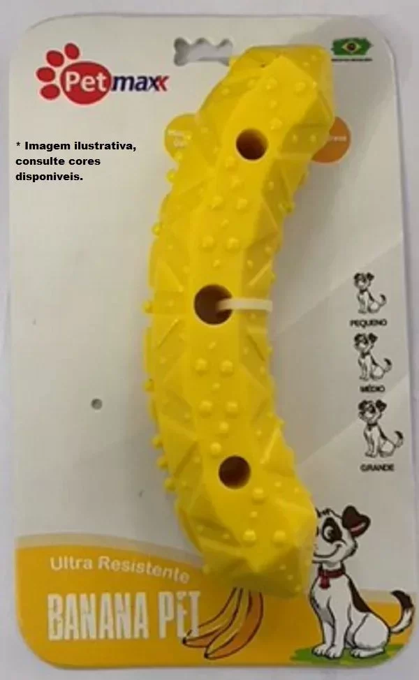 Brinquedo para Cães modelo Banana Ultra Resistente - PetMax