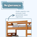 Ver mais imagens de Beliche Infantil ou Adulto com 02 Colchões D33 Grade Robusta Reforçada com Proteção Completa