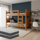 Ver imagem 1 de Beliche Infantil ou Adulto com 02 Colchões D33 Grade Robusta Reforçada com Proteção Completa